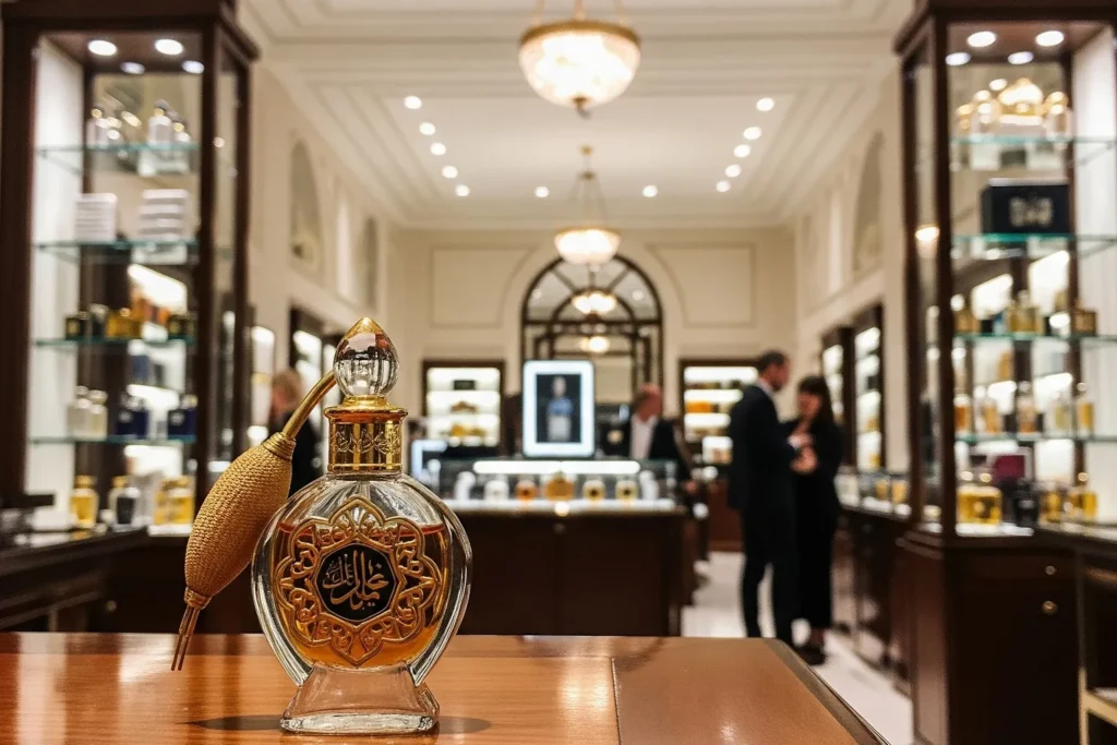 Perfume árabe que pode ser usado em marketing olfativo para criar identidade de marca