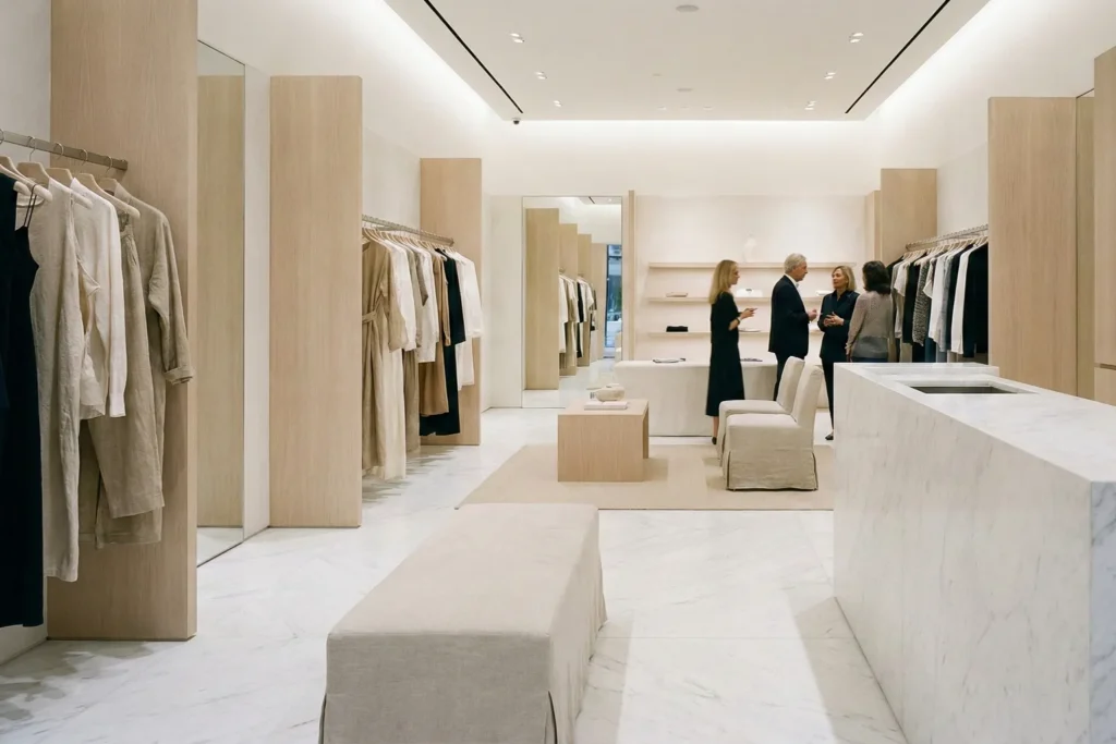 Quiet luxury olfativo aplicado em atmosfera de marca sofisticada